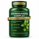 Ashwagandha Complex 800mg with GABA, L- Theanin & B6 - Adaptogen Support for Calm, Focus & Food - 60 kapsler - Stærkere end 600mg - Non- GMO, Gluten- Free