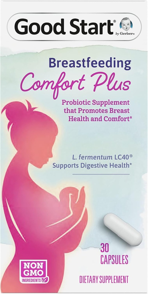 Gerber God Start Probiotisk supplement, Amning Comfort Plus, 30 kapsler