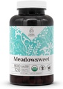 Meadowsweet 120 Capsules Meadowsweet 124; High- potency Capsules, Herbal Kosttilskud Meadowsweet 124; Lavet med vegetabilske kapsler og USDA Organic Meadowsweet (Filipendula ulmaria) Tørret urt (120 Capsules)