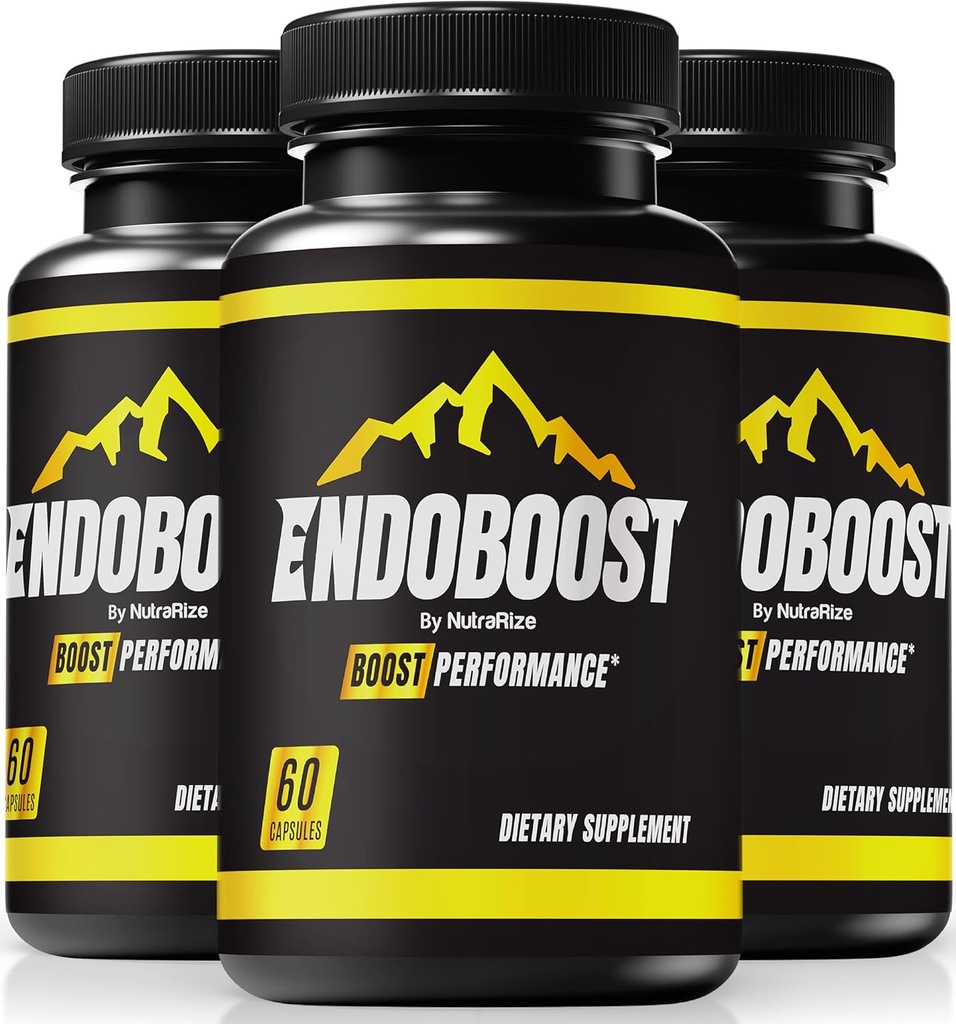 (3 Pack) Endoboost for mænd - (Official) Endoboost Performance, Endo Boost Kosttilskud, Endobost Boost Kapsler, Endobost Anmeldelser for Health Pills Pro Advanced Formel (180 Kapsler)