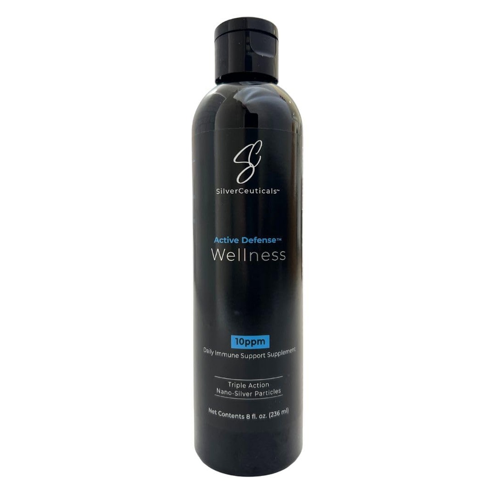 Kolloid sølv w / Nano teknologi - 10ppm 8oz - 8X mere effektiv - Naturlig immunforsvar - Save The Sick Days - Age 5 & Up - Udfører højere PM Silvers - Ingen smag & lugt - 3. part testet