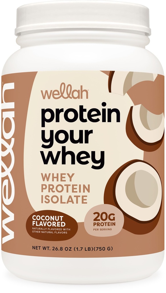 Wellah Protein Your Whey (30 Serveringer, kokos flavored) - Whey Protein Isolate Protein