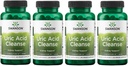 Swanson Uric Acid Cleanse - Natural Supplement Fremme Nyre Support - Har en kraftfuld kombination af 7 urter - (60 Veggie kapsler) 4 Pack