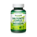 Prostata & urinstøtte til mænd - 5-in-1 Saw Palmetto kompleks med zink, Tribulus, Bor, Pine Bark - 120 Veggie kapsler
