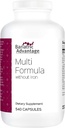 Bariatric Advantage Multi Formel uden jern, høj potens Daglig Multivitamin for Bariatric Kirurgi Patienter med 22 essentielle vitaminer og næringsstoffer - 540 kapsler