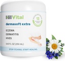 HillVital Eksem Cream til børn - Hydrating Moisturizer til voksne, Herbal Baby Eksem Relief, Itch Relief Hives Treatment, Anti-Itch Lotion og Seborrheic Dermatitis Balm 8.5 fl oz