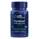 Life Extension Pyridoxal 5 '-fosfatkapsler - Vitamin B6, 100 mg, Bioactive B6 for cardiovaskulær, Nyre & Nerve Sundhed - Glutenfri, Non- GMO, Vegetar - 60 Vegetarkapsler