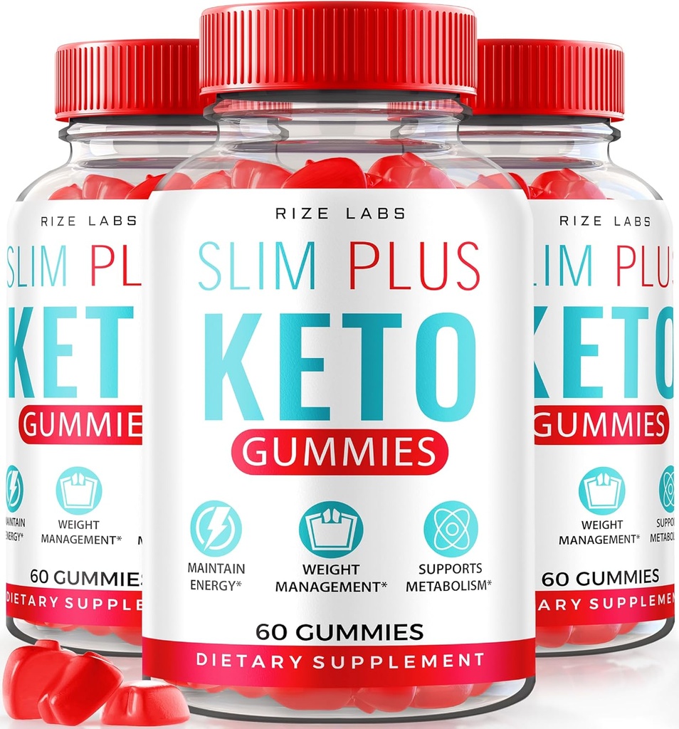 rize laboratorier - Slim Plus Keto ACV Gummies for Advanced Weight Loss, Alle naturlige Apple Cider Vincities Supplement (180 Gummies)