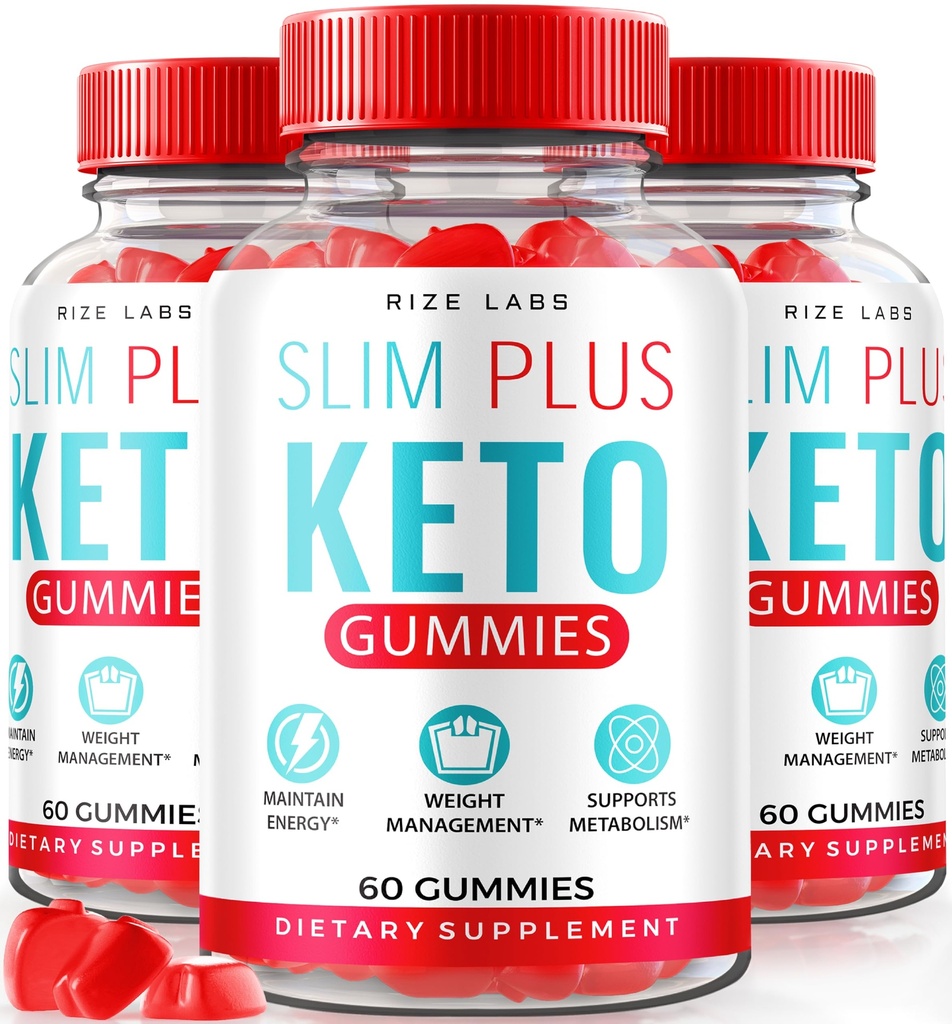 rize laboratorier - Slim Plus Keto ACV Gummies for Advanced Weight Loss, Alle naturlige Apple Cider Vincities Supplement (180 Gummies)