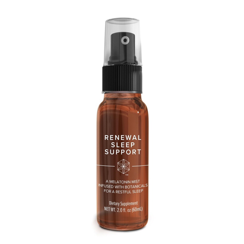 Isagenix Renewal Sleep Support ™ - Fast-Actioning Oral Melatonin Sleep Spray - Infektion med botanicals til naturlige søvn cyklus justering - Forfriskning Cool Spearmint Flavor - Ingen kunstige ingredienser