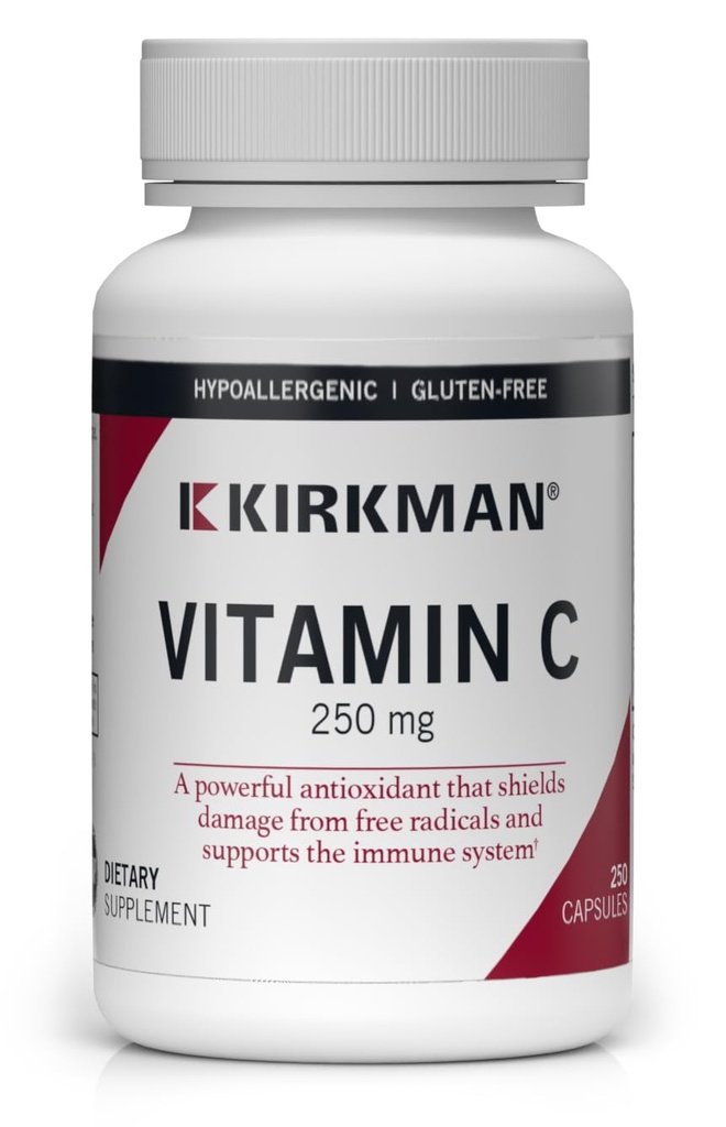 Kirkman - C-vitamin 250 mg kapsler - Hypo - 250 greve