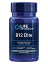 Life Extension B12 Elite, adenosylcobalamin, methylcobalamin, To Aktive Former for Hjerne Sundhed & Dopamin Produktion, Non- GMO, Gluten- Free, Vegetar, 60 Lozenges