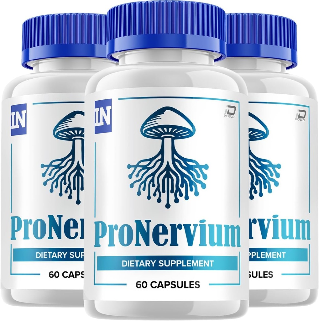 Pronervium Nerve Health Support Pills, Pronervium Reviews, Pronervium Nootropic Advanced Formula, Pronervium All Natural Focus Supplement, Pronervium Brain Support Reviews (3 Pack - 180 Capsules)