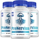 Pronervium Nerve Health Support Pills, Pronervium Anmeldelser, Pronervium Nootrop Advanced Formel, Pronervium All Natural Focus Supplement, Pronervium Brain Support Anmeldelser (3 Pack - 180 Kapsler)