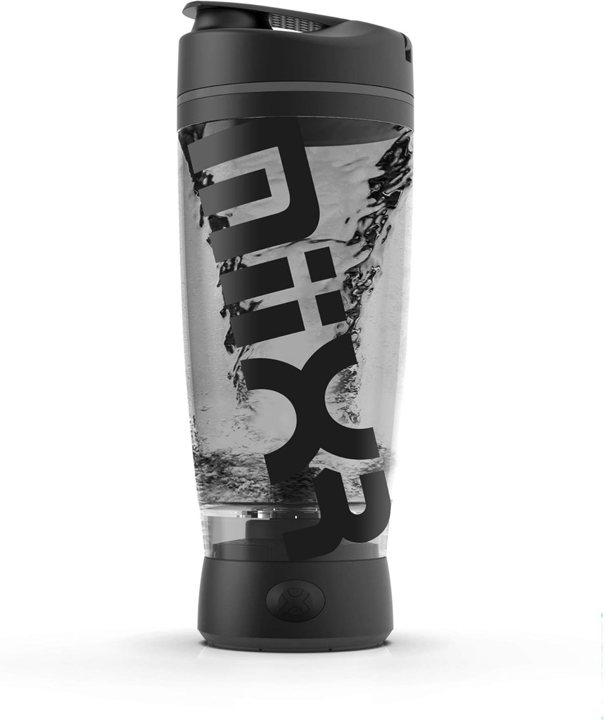 Promixx Original Shaker Flaske (MiiXR Edition) - Battery- drives for Glat Protein Shakes - BPA Free, 20oz Cup (sort / grå)