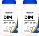 Nutricost DIM (Diindolylmethan) 300mg, 120 kapsler med BioPerine (2 flasker)
