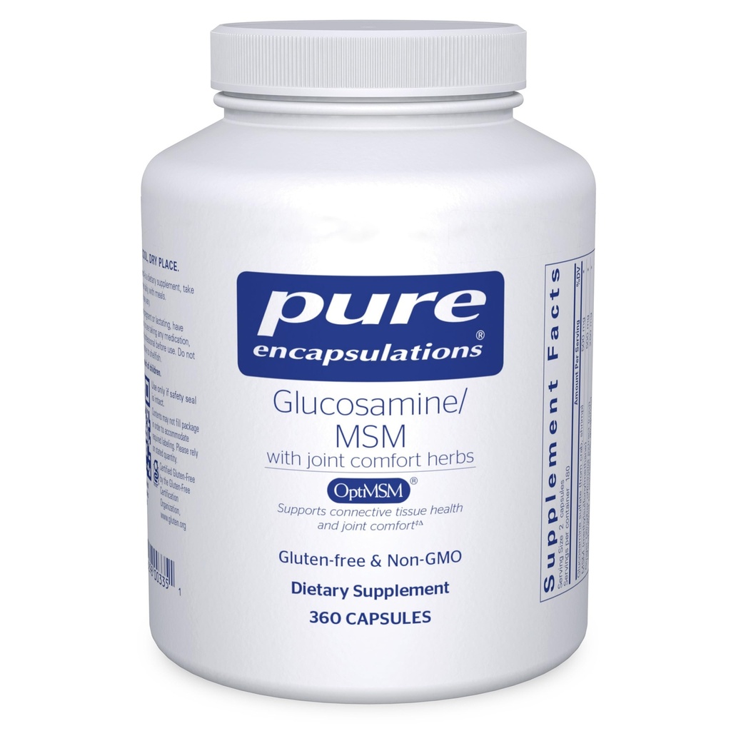 Ren indkapsling Glucosamin MSM - 124; supplement til fælles støtte, mobilitet, komfort, brusk sundhed, og Connective Tissue * - 124; 360 kapsler