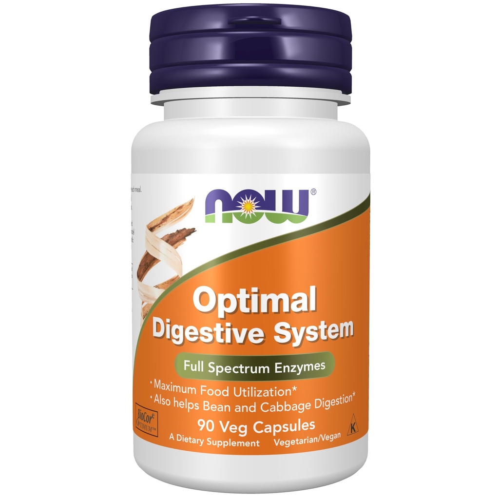 Now Foods Supplements, Optimal fordøjelsessystem, Full Spectrum Enzymes, 90 Veg Kapsler
