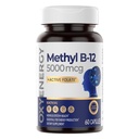 OxyEnergy Methyl Vitamin B12 5000mcg, Extra Strength Methylcobalamin B- 12 Kosttilskud med folat, Support Nerves, Energy Metabolisme & Cognitive, 60 Kapsler