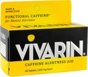 Vivarin Koffein Alerness Support, Tablets 40 ea (pakke med 2)
