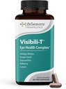 LifeSeasons Visibili- T med Bone Densi- T - Eye Health & Vision Support - Lutein, Chrom, Carrot Root, Bilberry, Ginkgo Biloba, Grape Seed Extract, Lycopene, Vitamin A & mere - 120 kapsler
