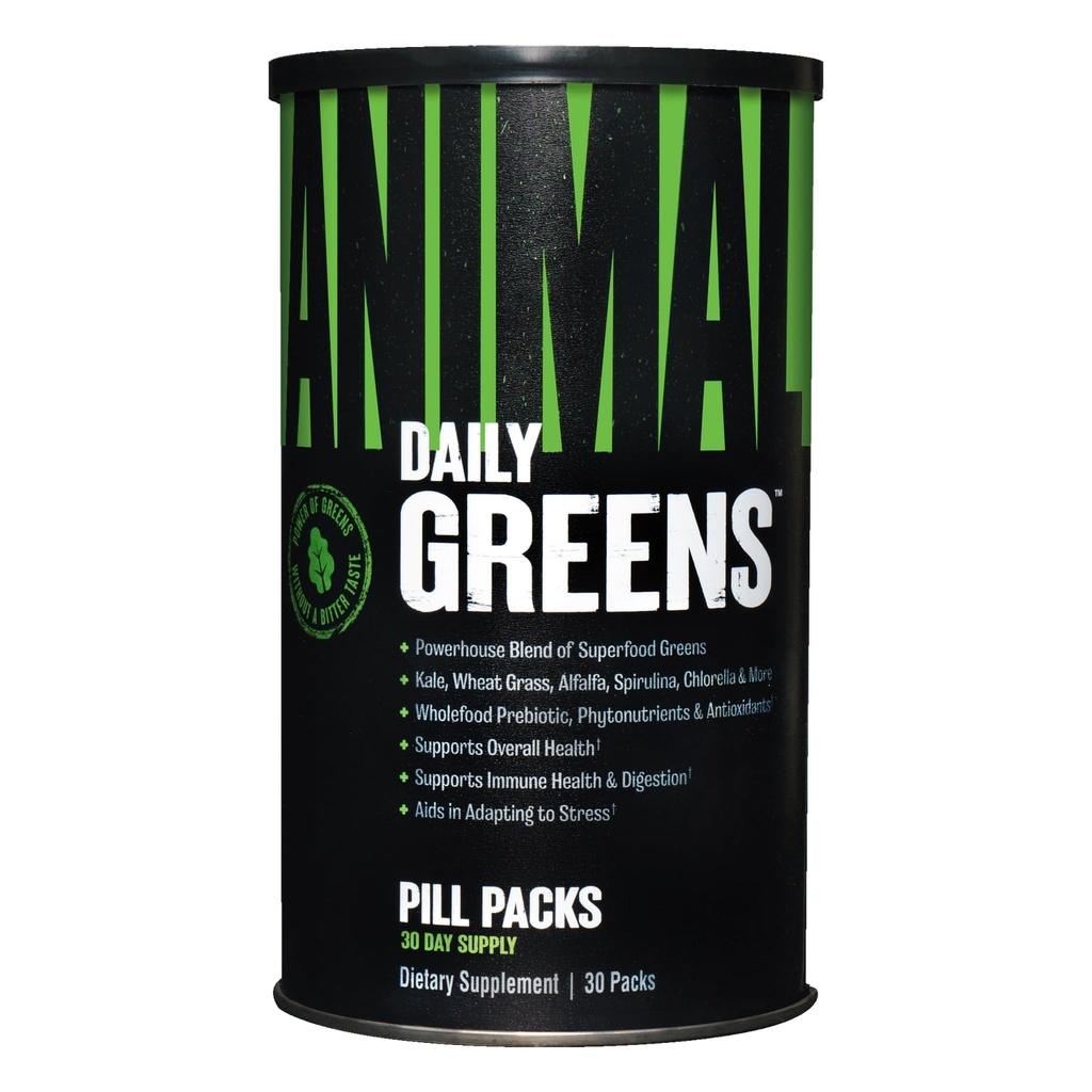 Animal Nitro 44 Pakker essentielle aminosyrer og BCAA Grønne 30 Grev Chlorophyll Antioxidant Immunstøtte