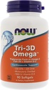 Now Foods Now Foods, (3 Pack) Tri-3D Omega, 330 EPA/220 DHA, 90 Softgels