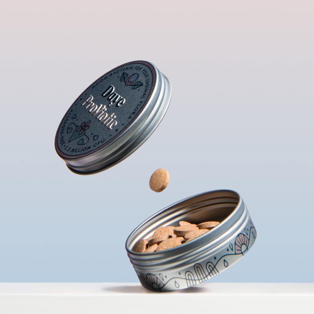 DAYE ProViotics: Womens Probiotic for pH Balance. Kvinde Vaginal Probiotika. Lactobacillus Plantarum Probiotic indeholder 2,5 milliarder levende celler. Understøtter sund vaginal og Gut Microbiome.