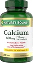 Nature 's Bounty Calcium Carbonat & D-vitamin, understøtter immunforsvar & knoglersundhed, 600 mg Calcium & 800IE Vitamin D3, 250 tabletter