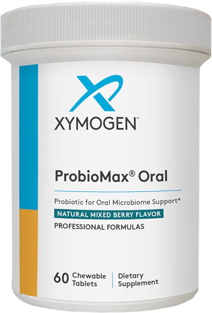 XYMOGEN Oral Probiotika til Gum Health + tandpleje - ProbioMax - Dental Probiotika til en sund mund med Bifidobacterium Lactis (60 tabletter)