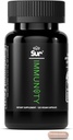 Sur Immunitet Support med C-vitamin, Acerola Cherry, Gurkemeje & Green Tea Extract - Optimal forsvar Wellness Regimen, Antioxidant Blend & Vegansk Polyphenol Supplement (120 kapsler)