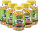 Sunshine Naturals Vitamin E og Aloe Vera Moisturizer. Hydrerende formel for tør hud, lindrende lindring, nourisation, og hudelasticitet. Fremme Soft og Healthy- Looking Skin. 60 Hætteglas. Pakning á 5