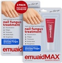 EMUAIDMAX Nail svamp behandling salve - Kraftfuld Natural Nail & Toenail svamp behandling for resistente svampeinfektioner, Reducerer klør & ubehag, On- The- Go størrelse, 0,35oz, 2 Pack