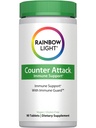 Rainbow Light counter angreb immunforsvar, Kosttilskud giver immunforsvar, Med C-vitamin, Zink og 3 Målrettede urteblandinger, Vegan og Gluten Free, 90 Greve