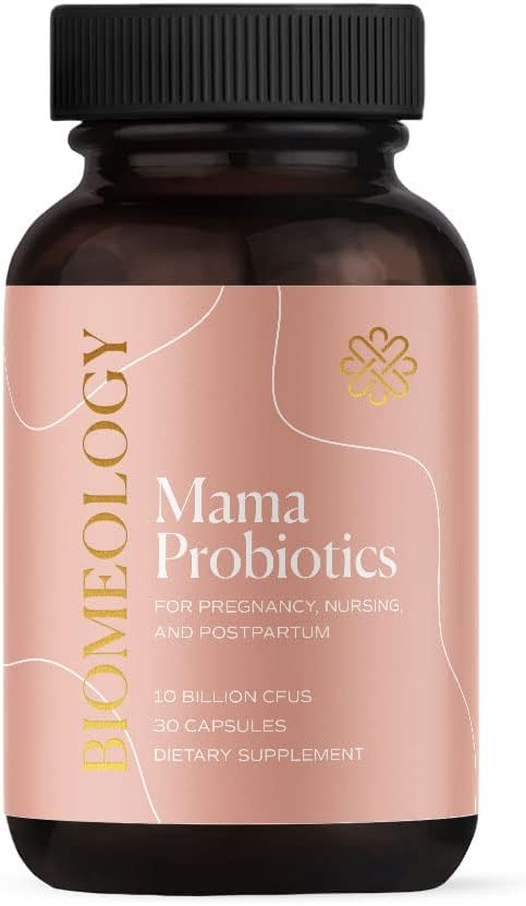 Probiotika til graviditet, Postpartum, og Amning Medic124; Understøtter fordøjelse og immunforsvar for mor og baby Medical Medical Medical Medical; Morning Sygdom Relief Medical; Tag med prænatale Vitamin Medical Medical 124; 30 Kapsler