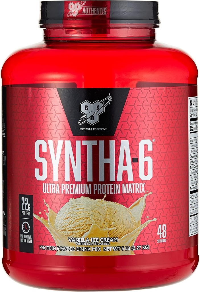 BSN SYNTHA- 6 Protein Powder, Vanilla Ice, 80 Ounce