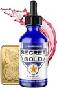 FWS Kolloide Gold Liquid Drops, Ascension Meditation Spiritual Aid Brain Boost, Forbedre Bevidsthed Klarhed Drømmeundervisning, Lavet af 99,99% Pure Swiss Gold, 100 ppm, Ruby Red, Real 24K