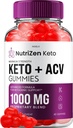 Nutrizen Keto ACV Gummies - Advanced Formel Nutri Zen Keto Plus ACV Gummies Apple Cider Vinagar Keto Nutrizen ACV Gummies Kosttilskud Anmeldelser Mænd Kvinder (60 Gummies)