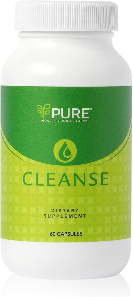 PURE Live Cleanse Note 124; Vegansk Formel for bedre fordøjelse & fremmer Gut Health - Non-GMO - 60 kapsler