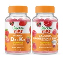 Lifeable Vitamin D3 + Vitamin K2 Kids + Calcium Magnesium & Zink Kids, Gummies Bundle - Great Tasting, Vitamin Supplement, Gluten Free, GMO Free, Chewable Gummy