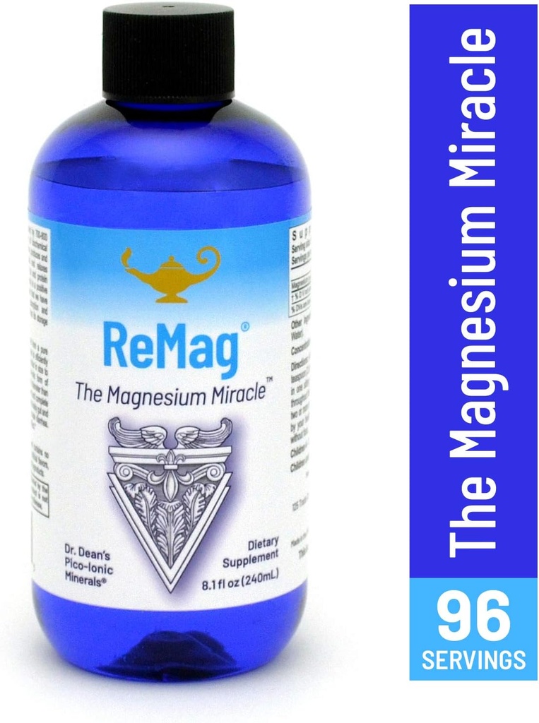 RnA ReSet ReMag & D3K2 Reset Bundle - Liquid Magnesium Supplement (8.1 Fl Oz) & D3- vitamin + K2 kapsler (60 Tæl)