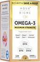 Enzymedica Maximum Strength High Potency Fish Oil, EPA DHA Omega 3 Supplement Note 124; Burpless, 120 Softgels