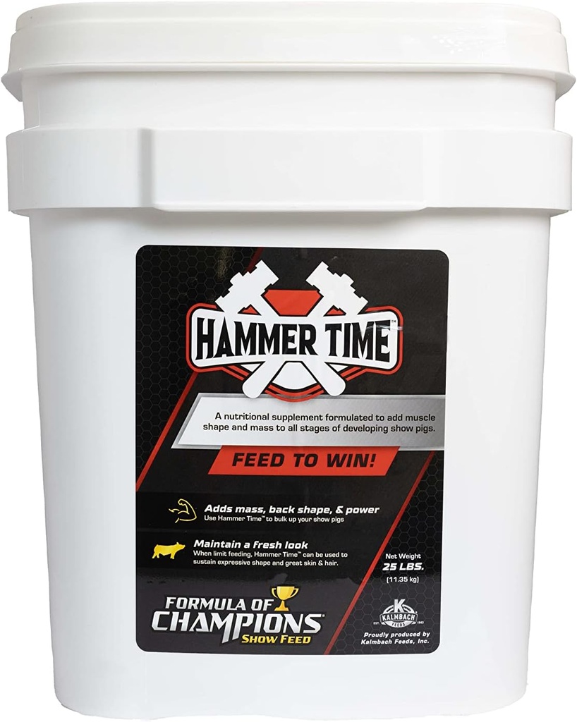 Hammer Time Nutritional supplement til Vis grise, 25 LB spand