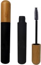 mollensiuer 2Pcs 6ml Genopfyldelig Tom Mascara Tube Flasker Hætteglas Sort Genanvendelig Eyelash Cream Container flaske med Eyelash Wand og Bamboo Cap til selv Mascara, Rejser