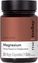 I dag Magnesium Glycinate Supplement - 175mg Høj Absorption Magnesium Glycinate Capsule for Muscle Recovery, Nervesystemet Support, Sleep & Afslapning - Vegan, Non- GMO, 60 Servering.