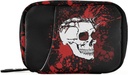 Cool Halloween Skull Pill Box 7 Dag Pill sag Rejse Pill Organizer Bag med lynlås Portable ugentlige sag Kompakt størrelse for Vitamin Supplement Holder