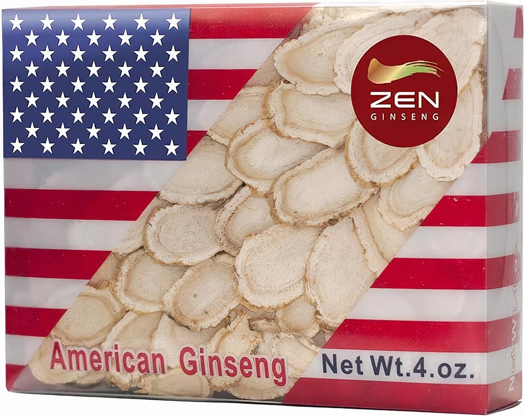 1 Box of Hand Udvalgte American Wisconsin Ginseng Slice (4 Oz.) - Boost din immunsystem hurtigt