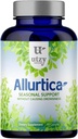 Utzy Naturals Allurtica • 124; Sinus & Respiratory Support Supplement med Quercetin og Stinging Nettle • 124; Sæsonstøtte til voksne & Børn • 124; Non Drowsy • 124; 40 Kapsler