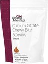 Bariatric Advantage Calcium Citrate Chewy Bites 500 mg - Højt Absorberbare & Digestible - D3- vitamin - Nemt Chewable Calcium Supplement - Caramel Flavor - 90 Tæl