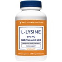 Vitamin Shoppe L- Lysin 500MG én gang dagligt (300 kapsler)